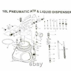 10L 2 Way Pneumatic ATF Oil and Liquid Extractor Dispenser with14 pcs ATF Adapters
