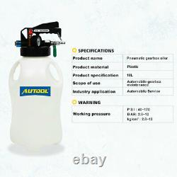 10L Pneumatic Transmission Fluid Extractor Dispenser with ATF Refill Adaptors