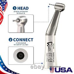 10Packs Dental Slow Low Speed Handpiece 11 Contra Angle Push Button E-Type US