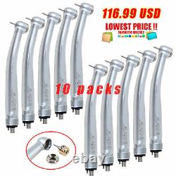 10 x NSK Style Dental High & Fast Speed Handpiece Push Button 4 Holes Hand Tools