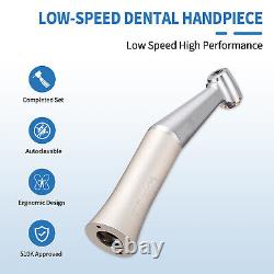 10x Dental Slow Low Speed Handpiece Contra Angle Push Button E-Type Autoclavable