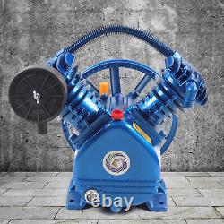 175psi V Style 2 Cylinder Air Compressor Pump Motor Head Air Tool Double Stage