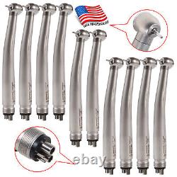 1-10PCS NSK Style Dental High Speed Handpiece Push Button Big Head 4 Hole Tools