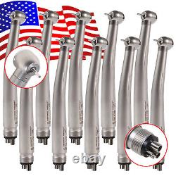 1-10PCS NSK Style Dental High Speed Handpiece Push Button Big Head 4 Hole Tools