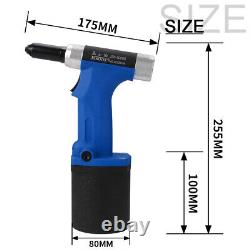 1/4 Rivnut Air Pneumatic Oil Pressure Rivet Nut Riveter Gun Riveting Power Tool