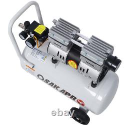1.5HP Silent Oil-Free Air Compressor 8 Gallon, Oil-Free, Electric Shop Air Compres
