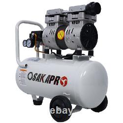 1.5HP Silent Oil-Free Air Compressor 8 Gallon, Oil-Free, Electric Shop Air Compres