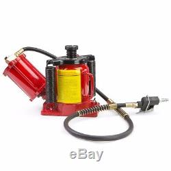 20 Ton Air Manual Pneumatic Hydraulic Low Profile Bottle Jack Lift auto Tool new