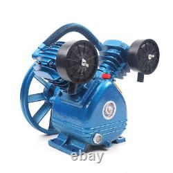 2HP V-Type Double Cylinder Air Compressor Pump Head Pneumatic Tool 1500W 115PSI