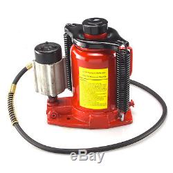 32 Ton Air / Manual Pneumatic Hydraulic Bottle Jack Automotive Repair Tool