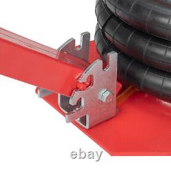 3T Handle Foldable Air Bag Jack Red Heavy Duty Portable Tire Lift Tool