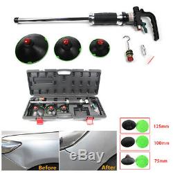3X Air Pneumatic Dent Pullers Auto Body Repair Suction Cup Slide Hammer Tool Kit