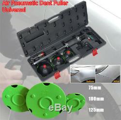 3X Air Pneumatic Dent Pullers Car Body Repair Suction Cup Slide Hammer Tool Kit