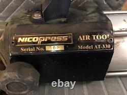 3 Working Nicopress AT-330 Air Tool Pneumatic Crimp Tool AT-C Power Head + 1 Non