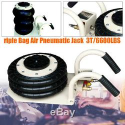 6600LBS Double Bag Air Jack Pneumatic Jack Lift Jack Jacking Tool Fast Lift NEW