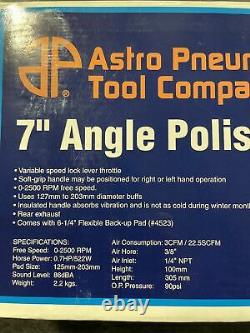 7 Astro Pneumatic Air Angle Head Polisher Three? Rated 2500 RPM 3067
