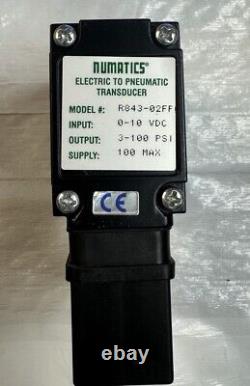 ASCO Numatics R843-02FF Electric To Pneumatic Transducer 0-10v-dc