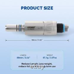 AZDENT Dental 11 Fiber Optic LED Air Motor Mini Head Inner Channel 6 Hole