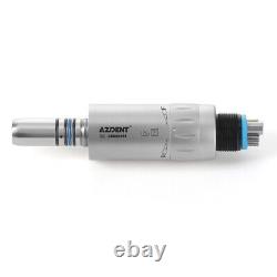 AZDENT Dental 11 Fiber Optic LED Air Motor Mini Head Inner Channel 6 Hole
