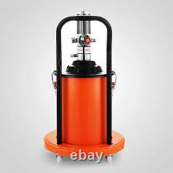 Air Operated High-Pressure Grease Pump With 15FT Hose Gun Rigid Tool Pail