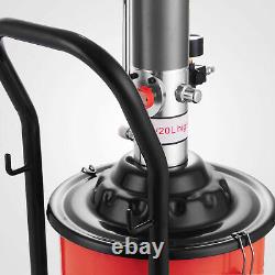 Air Operated High-Pressure Grease Pump With 15FT Hose Gun Rigid Tool Pail