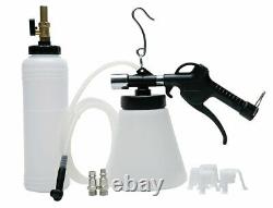 Air Pneumatic Brake Fluid Bleeder Tool with 4 Master Cylinder Adapters 90-120 psi