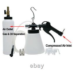 Air Pneumatic Brake Fluid Bleeder Tool with 4 Master Cylinder Adapters 90-120 psi