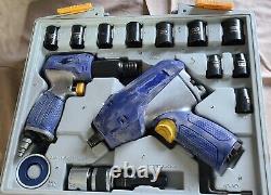 Air Tools Kobalt Tool Kit Pneumatic Ratchet Impact Driver Air Chisel