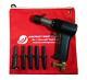Aircraft Tools 2x Pneumatic / Air Rivet Gun With. 401 5pc Snap Set In Pouch