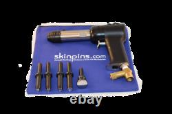 Aircraft Tools 4x Pneumatic / Air Rivet Gun With. 401 5pc Snap Set In Pouch