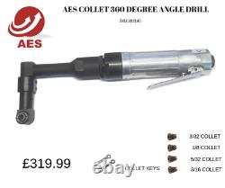 Aircraft Tools Aes 360 Degree Air/pneumatic Drill Accepts 9/32 Desoutter Collets