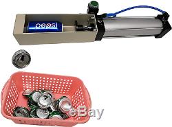 Aluminum Can Crusher Heavy Duty Pneumatic Air Cylinder Soda Beer Recycling Tool