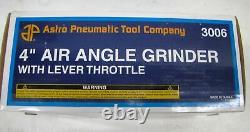 Astro Pneumatic 3006 4 Air Angle Grinder with Lever Throttle New In Box