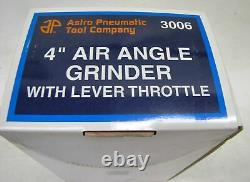 Astro Pneumatic 3006 4 Air Angle Grinder with Lever Throttle New In Box