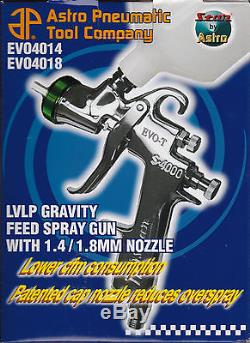 Astro Pneumatic EVO4018 Low Volume Low Pressure (LVLP) Spray Gun 1.8mm
