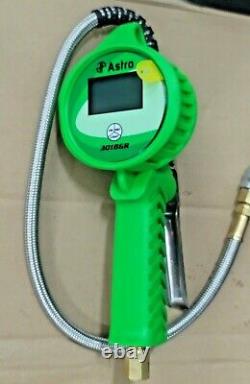 Astro Pneumatic Professional Digital Tire Inflator Gauge withStainless Hose 3018GR