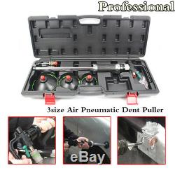 Auto Body Repair Air Pneumatic Dent Puller 3size Suction Cup Slide Tools Kit