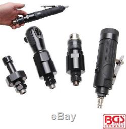 BGS Germany Air Pneumatic Combo Multi Tool 3 in 1 Drill Ratchet Grinder 1/4Air