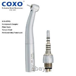 COXO High-Speed Dental Handpiece CX207-GK-TP, LED Fiber Optic, CE Certified