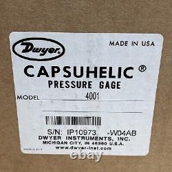 Capsuhelic, Pressure Gauge, Model#4001, S. N. IP10973 -W04AB