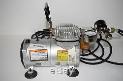 Central Pneumatic Pro Mini Air Compressor 95630 & Lot of Air-Brush Equipment