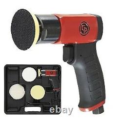 Chicago Pneumatic 7201P Mini 3 Polisher Kit with 4 Pads and Case Brand New