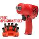 Chicago Pneumatic 7762 3/4 Dr. Stubby Impact Wrench with FREE 8pc Socket Set