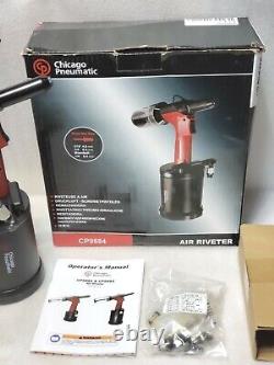 Chicago Pneumatic CP9884 Rivet Tool 1 1/8 in Stroke Lg, 3,530 lbf Pulling Force