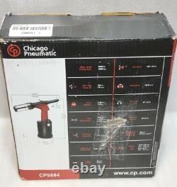 Chicago Pneumatic CP9884 Rivet Tool 1 1/8 in Stroke Lg, 3,530 lbf Pulling Force