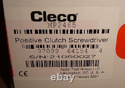 Cleco MP2465 Positive Clutch Screwdriver Reversible Pneumatic Air Tool NEW