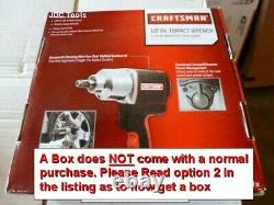 Craftsman 1/2 Drive Air Impact Wrench Pneumatic Gun w 9 pc Air set 16882 NEW