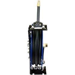 Cyclone pneumatic 50 ft. X 3/8 in. Retractable air hose reel compressor holder