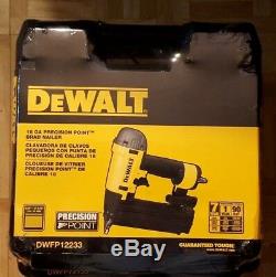 DEWALT Pneumatic Brad Nailer 18-Gauge Power Air Nail Gun Tool Kit Trim 318-hg