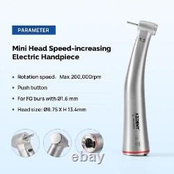 Dental Fiber Optic Mini Head/Standard Head 15 Increasing Handpiece Contra Angle